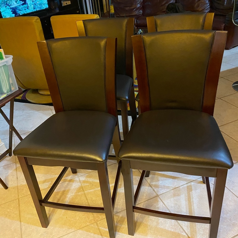 Chairs:New daisy brown counter stool .